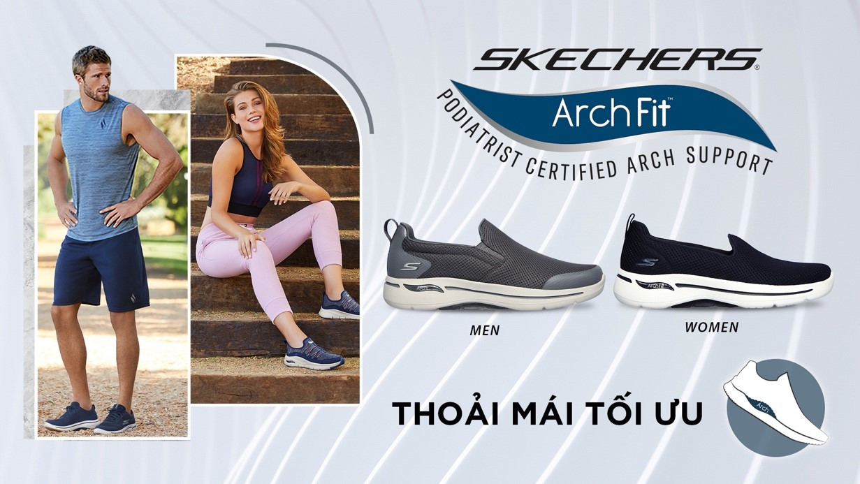 Giày thể thao Skechers Gowalk Arch Fit – 'item' mới trong bộ sưu tập của các tín đồ thời trang năng động