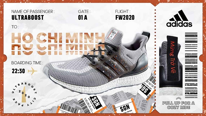 adidas phát hành phiên bản UltraBOOST lấy cảm hứng từ Thành phố Hồ Chí Minh