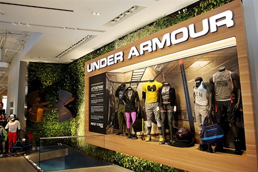 Under Armour tăng trưởng doanh thu 30%