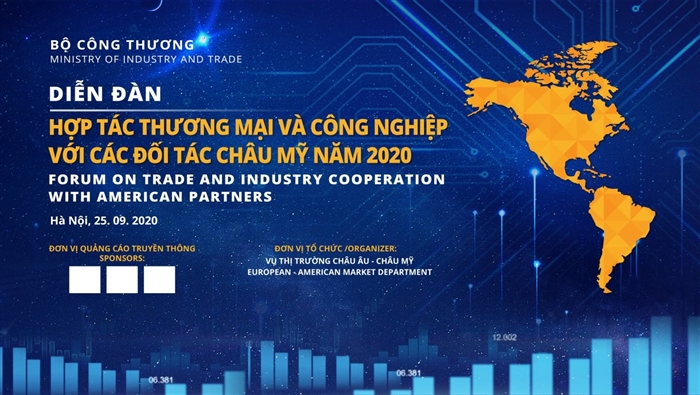 Mời doanh nghiệp tham dự Diễn đàn hợp tác thương mại và công nghiệp với các đối tác châu Mỹ 2020